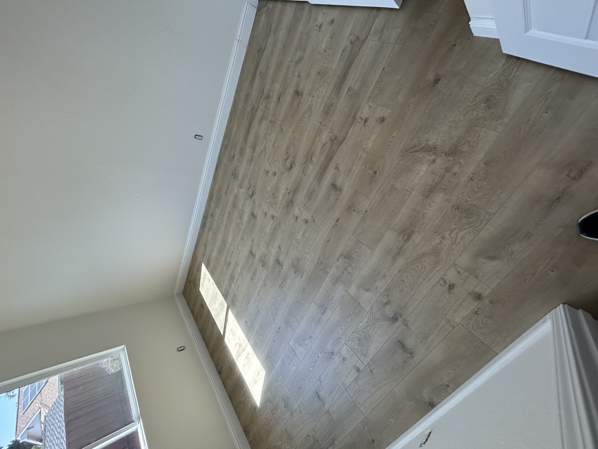 Luxury vinyl plank flooring installation