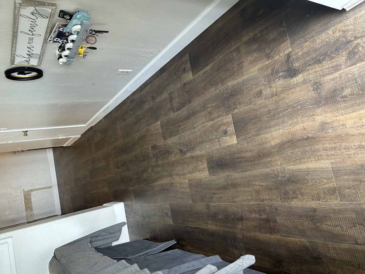 Laminate flooring installation