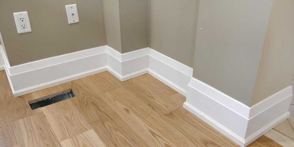 Baseboard and trim installation